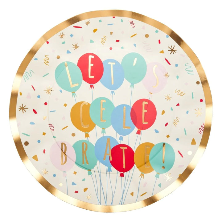 Let's Celebrate Dinner Plate 8/PK