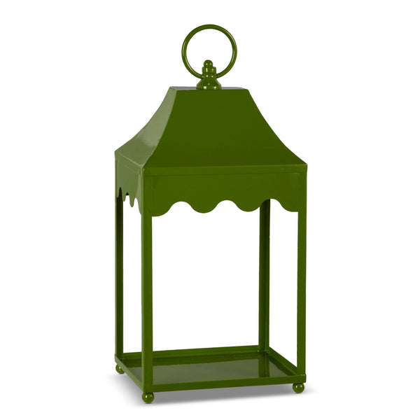 Green Scalloped Lantern