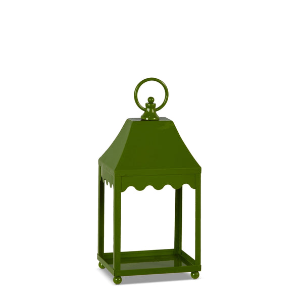 Green Scalloped Lantern