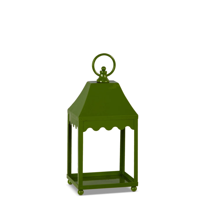 Green Scalloped Lantern