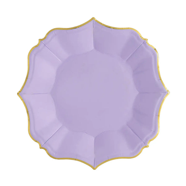 Solid Shaped Paper Plate Set/8