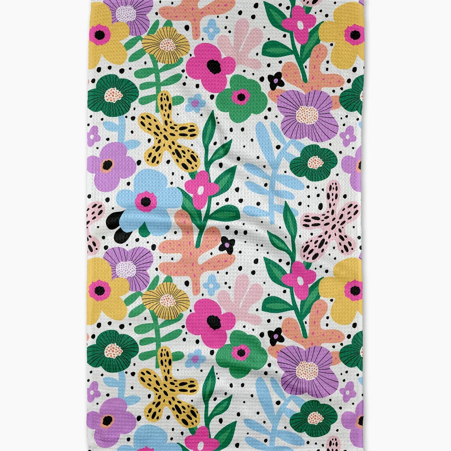 Botanical Pattern Geometry Kitchen Towel