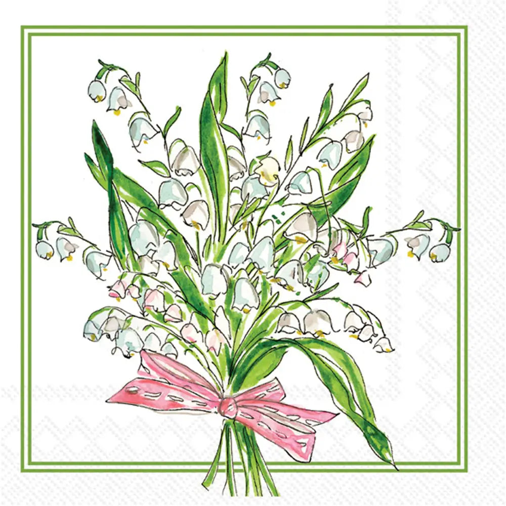 Lily of the Valley Cocktail Napkin
