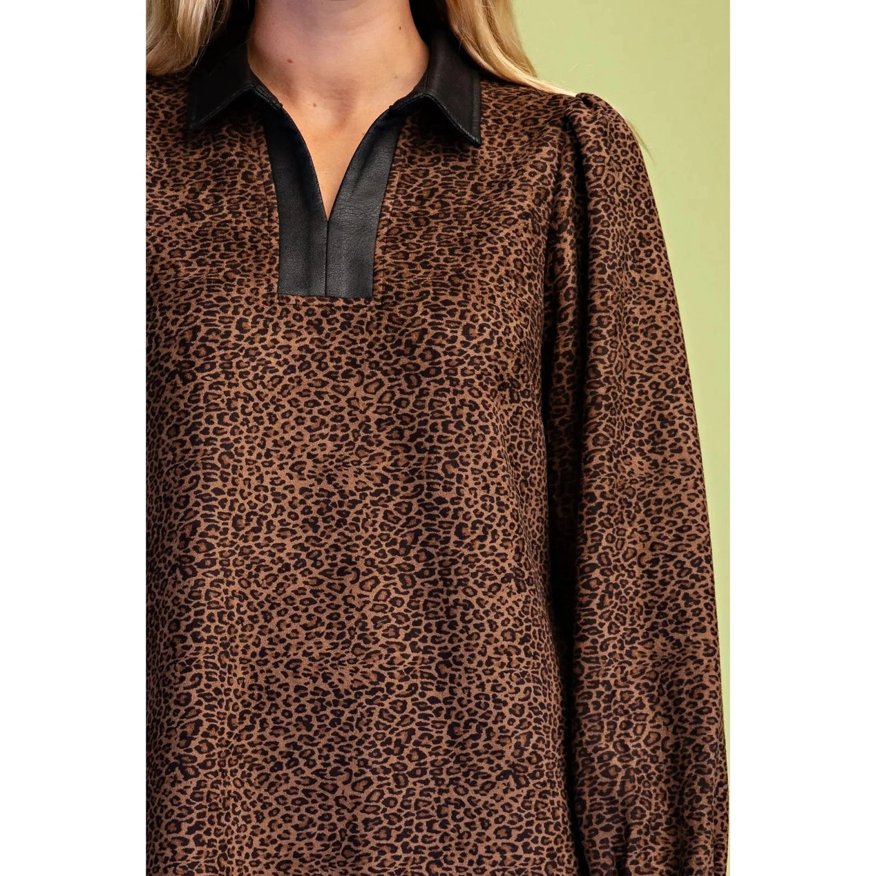 Keri Faux Suede Leopard Dress