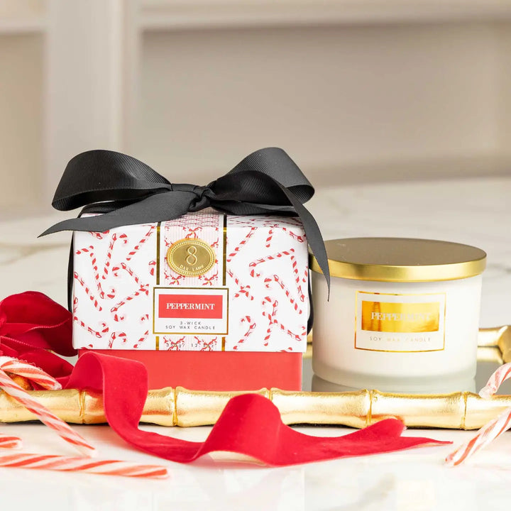 Peppermint 3-Wick Boxed Candle