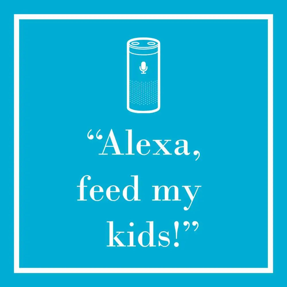 Alexa Feed My Kids Cocktail Napkin