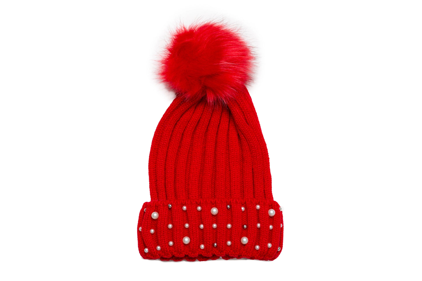 Arden Pearl Detail Knit Hat