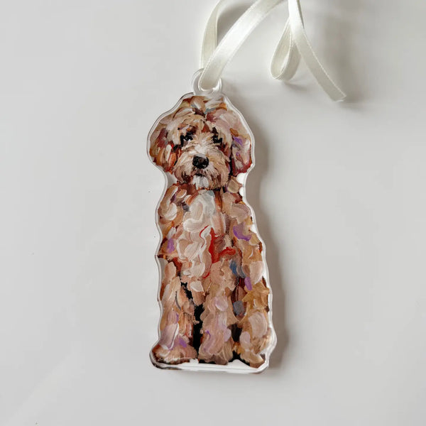 Dog Acrylic Art Ornament