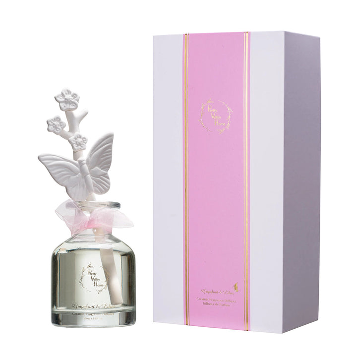 Butterfly & Floral Porcelain Flower Diffuser