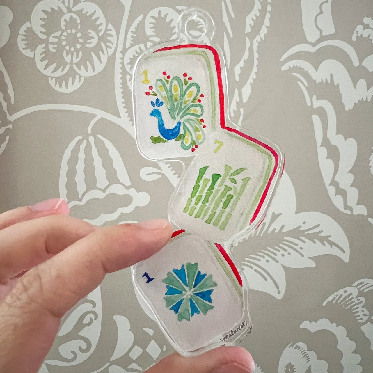 Acrylic Mahjong Tile Ornament