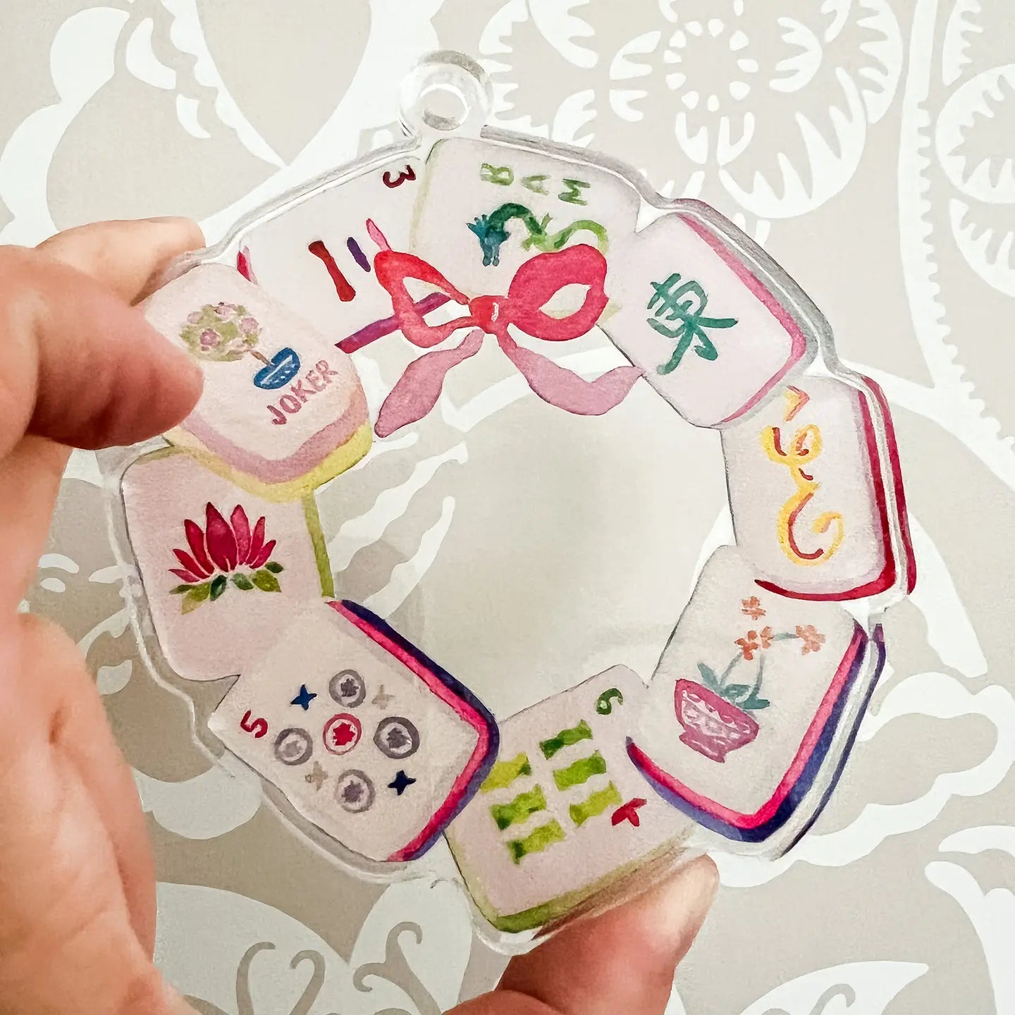 Acrylic Mahjong Tile Ornament