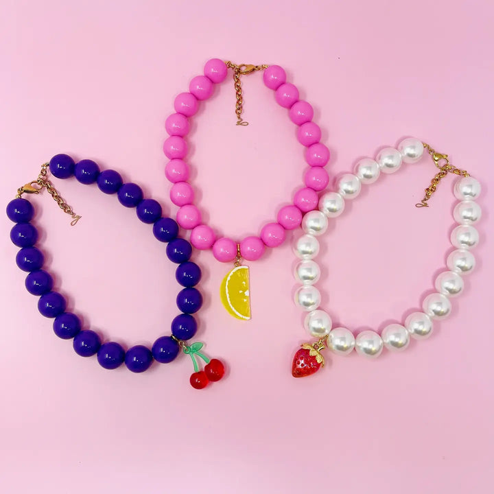Colored Bobble Fruit Necklace