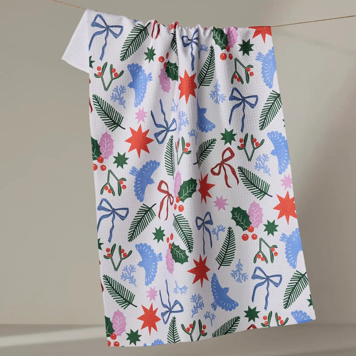 Winter Seasonal Geometry Kitchen Towel