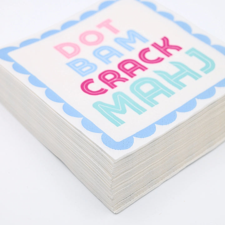 Dot Bam Crack Mahj Cocktail Napkins