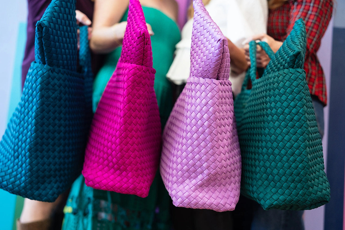 Woven Mahjong Bag & Tile Pouch Set