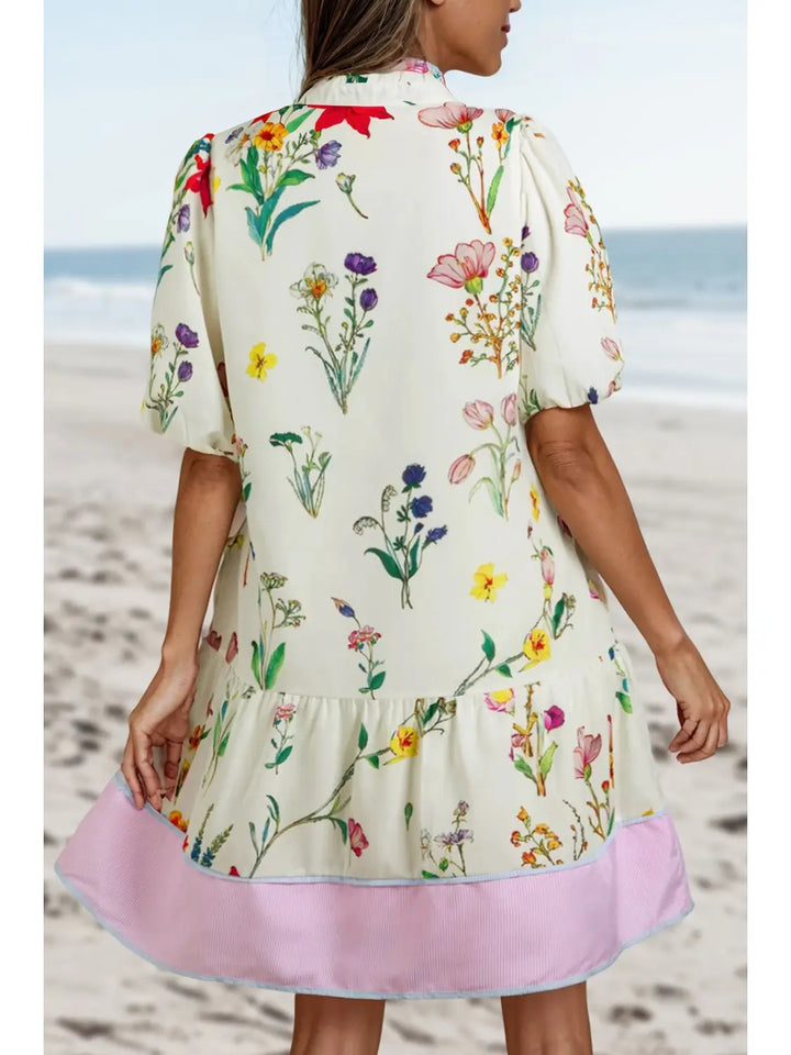 Tallulah Boho Striped Floral Dress