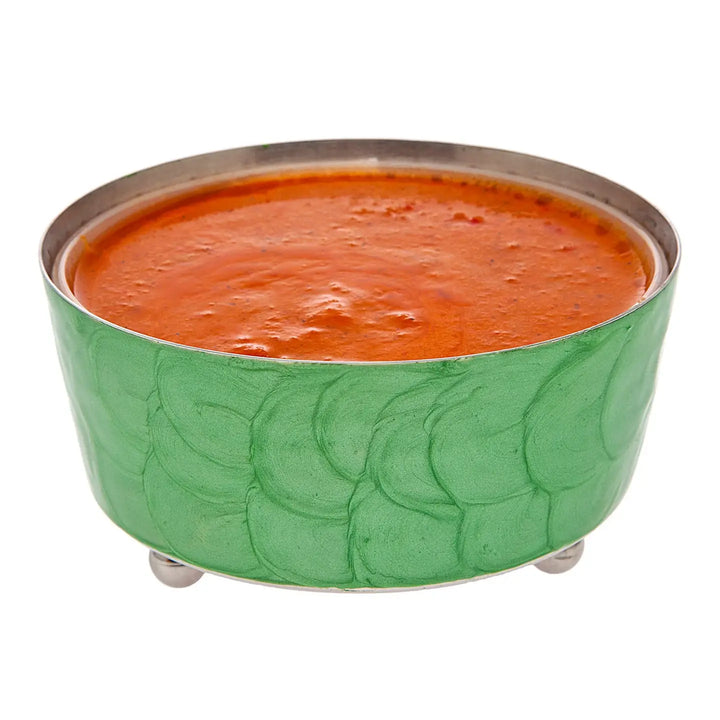 Colored Enamel Relish Bowl