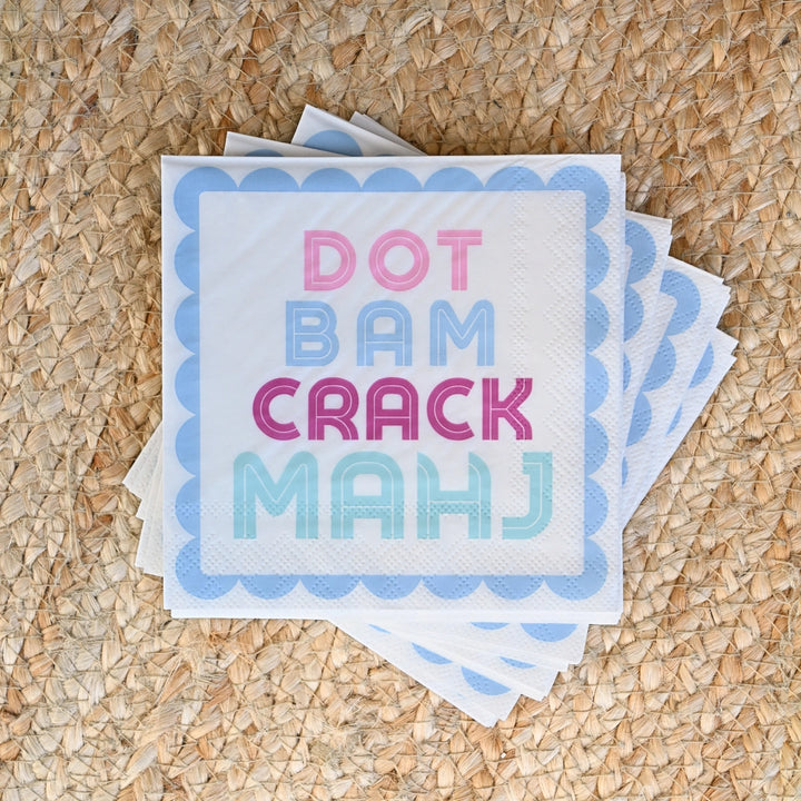 Dot Bam Crack Mahj Cocktail Napkins