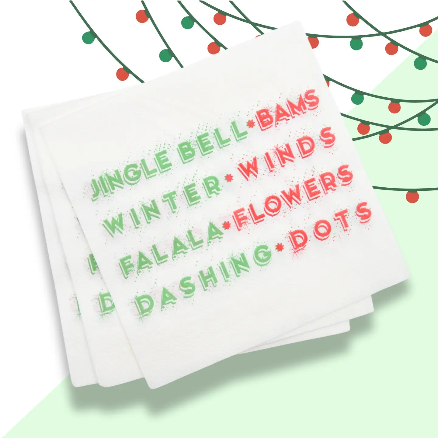 Christmas Mahjong Napkins 20/PK