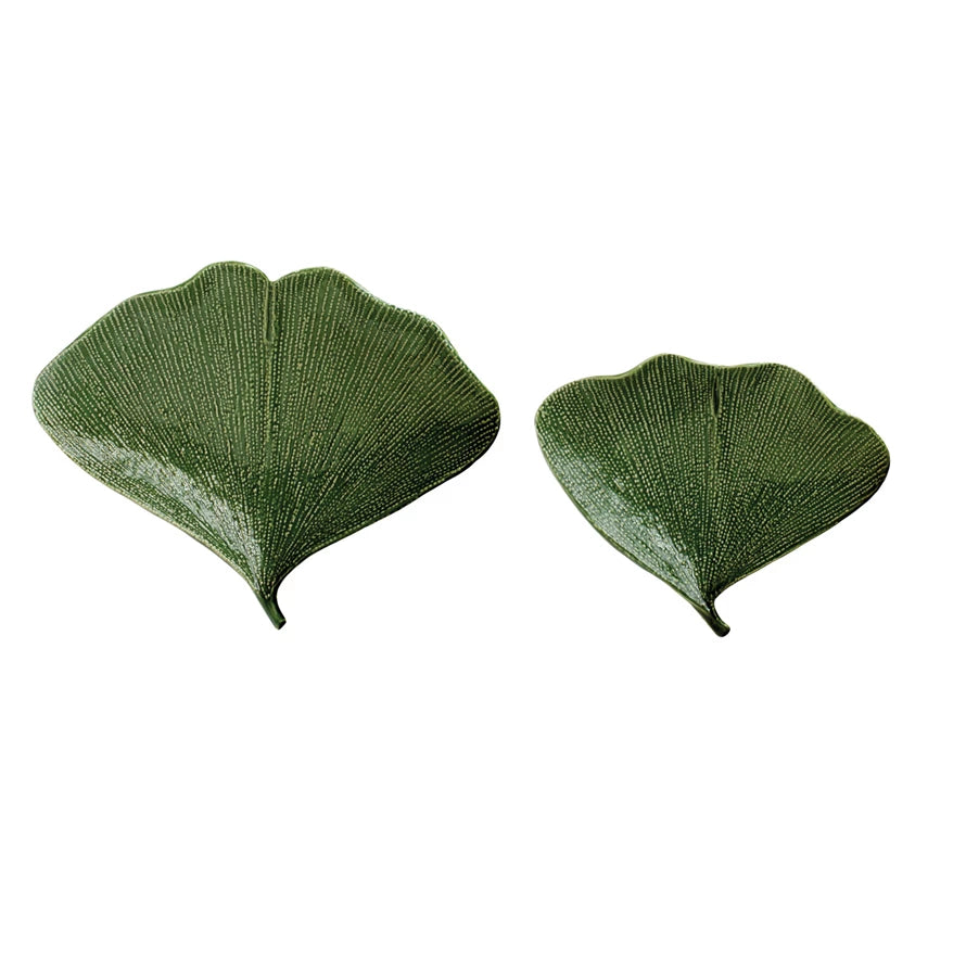 Green Gingko Plate