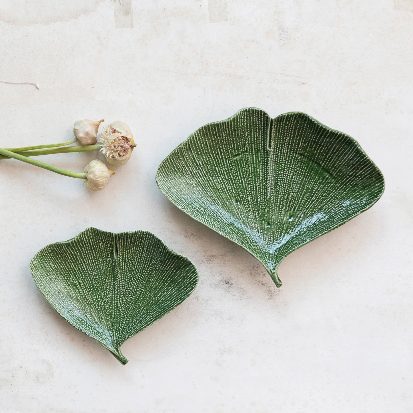 Green Gingko Plate