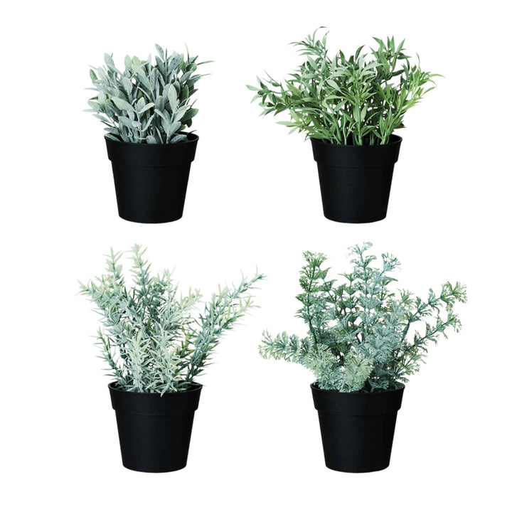 Faux Herbs in Pot