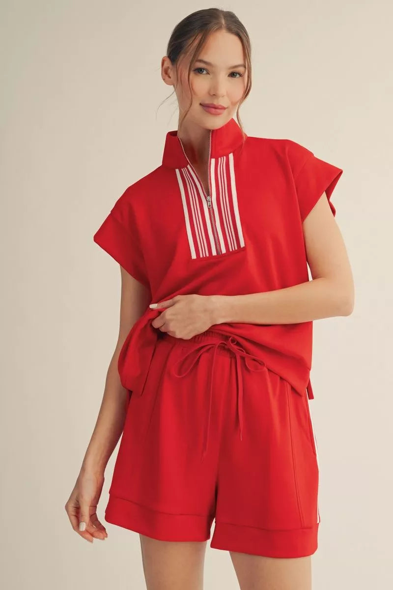 Jackie Red Sporty Set