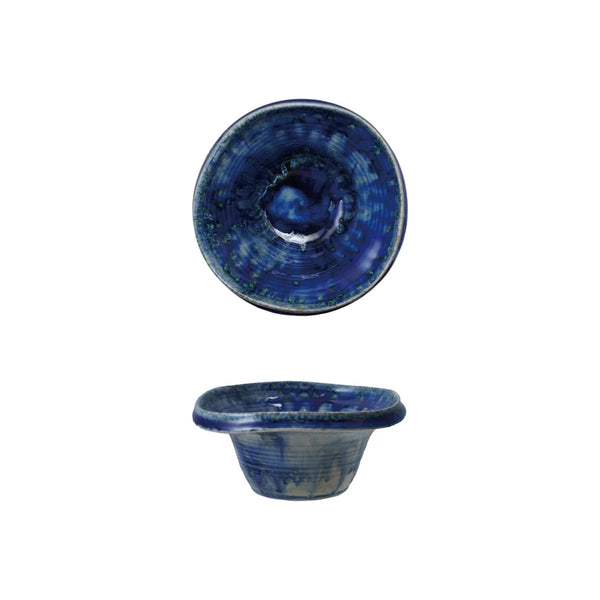 Blue Crackle Stoneware Bowl