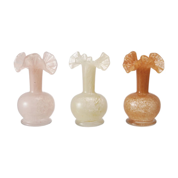 Ruffle Neck Bud Vase