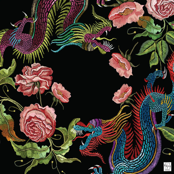 Bespoke Dragon Mahjong Mat