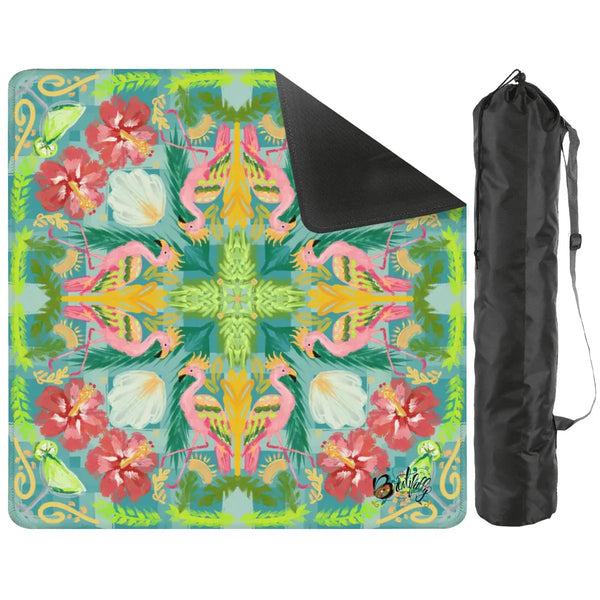 Summer Flamingo Mahjong Mat
