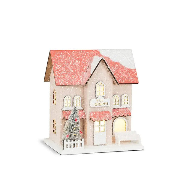 Small Light Up Holiday Village Houses