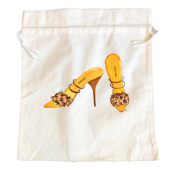 Painted Shoe Bag