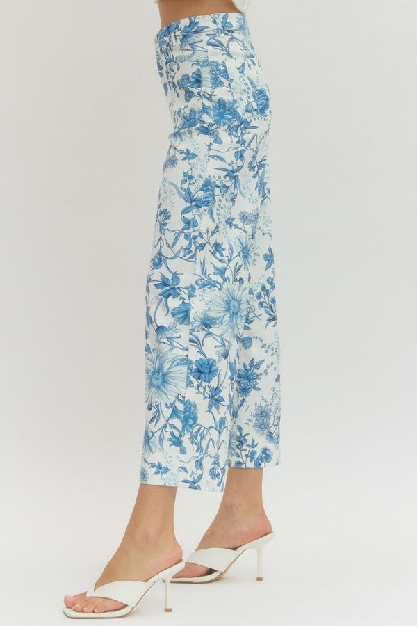 Lorelai Blue Floral Pants