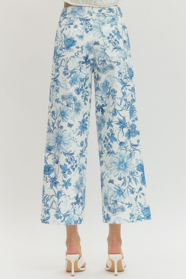 Lorelai Blue Floral Pants