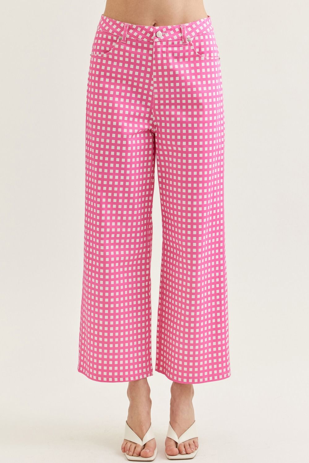 Rosalie Pink Gingham Pants