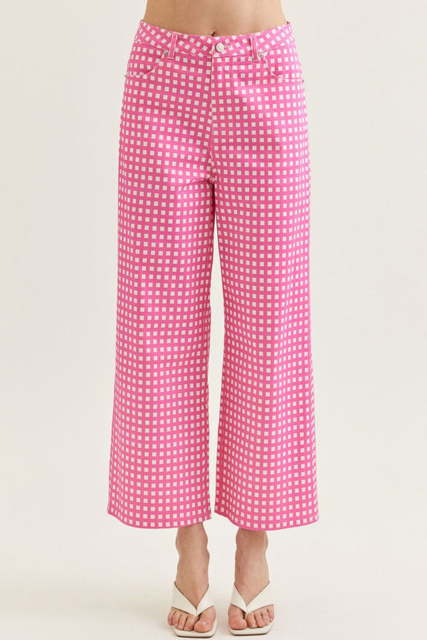 Rosalie Pink Gingham Pants