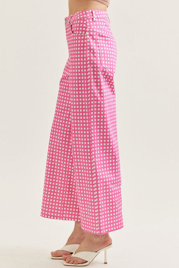 Rosalie Pink Gingham Pants