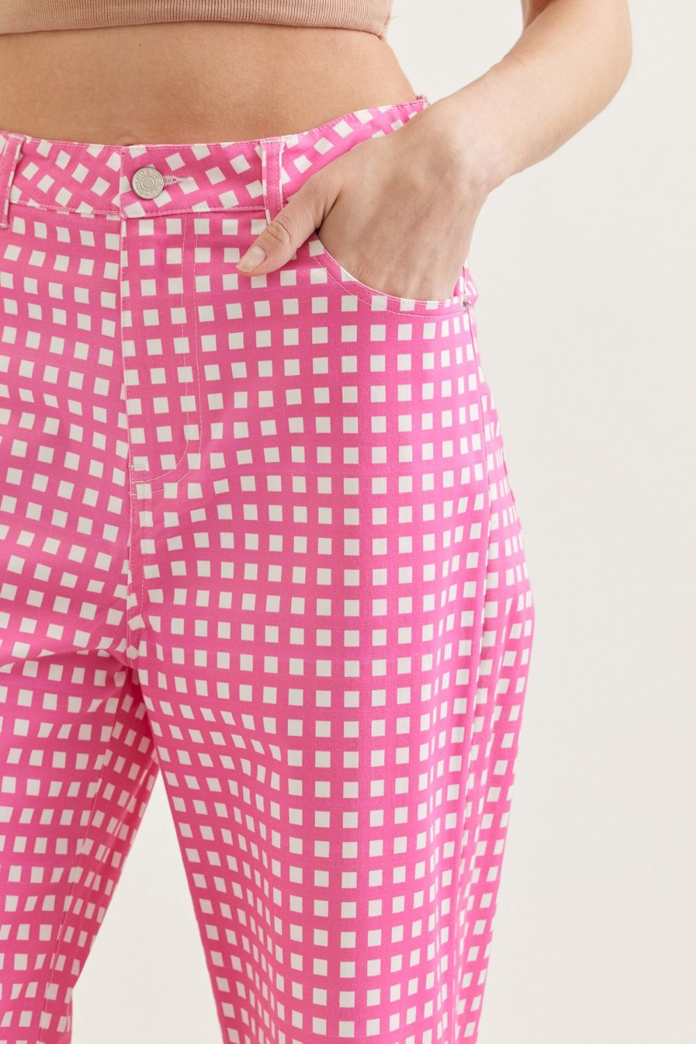 Rosalie Pink Gingham Pants
