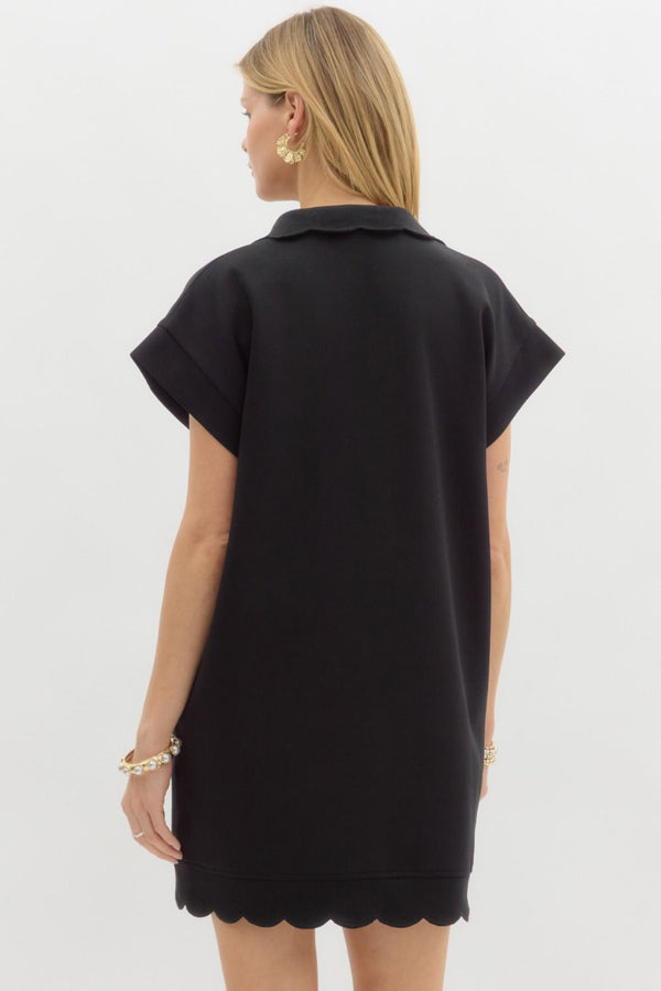 Lainey Scalloped Knit Dress
