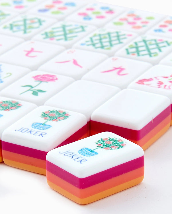 Sunset Mahjong Tile Set