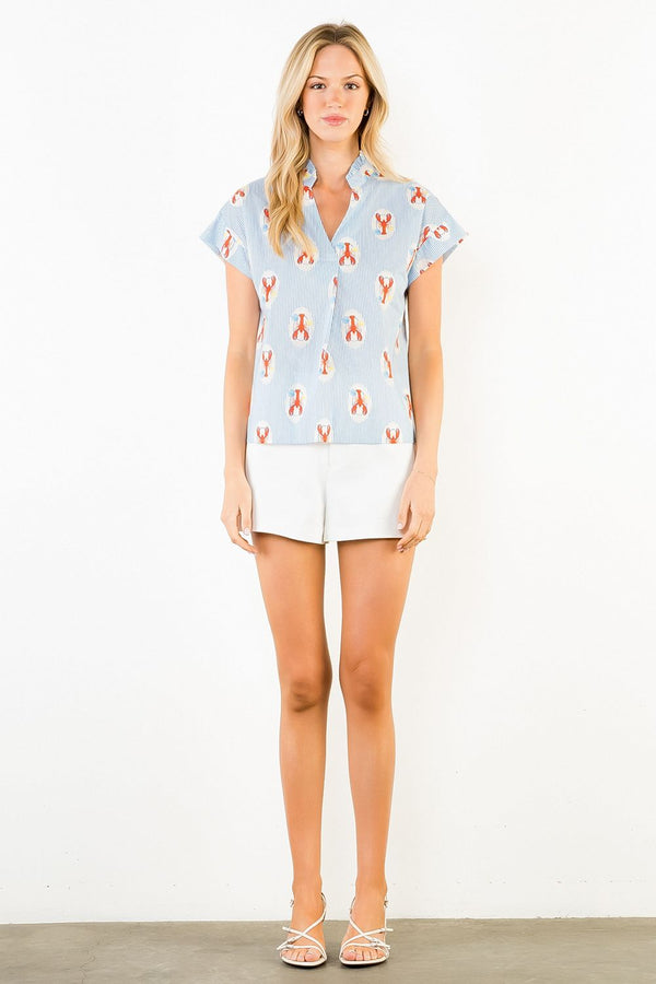 Lucia Striped Lobster Top