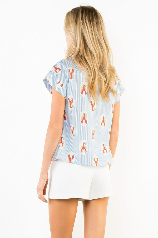 Lucia Striped Lobster Top