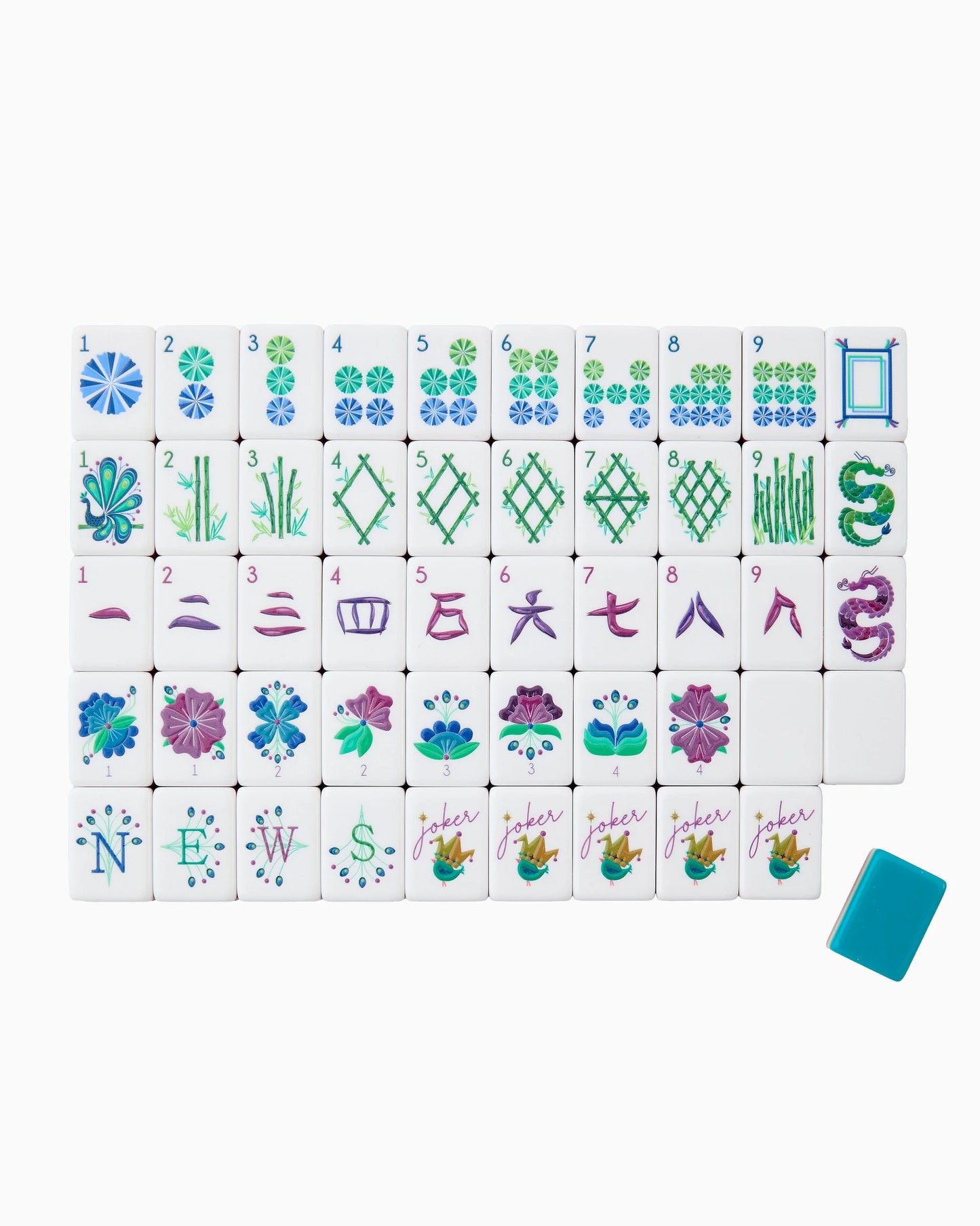 Lagoon Mahjong Tile Set