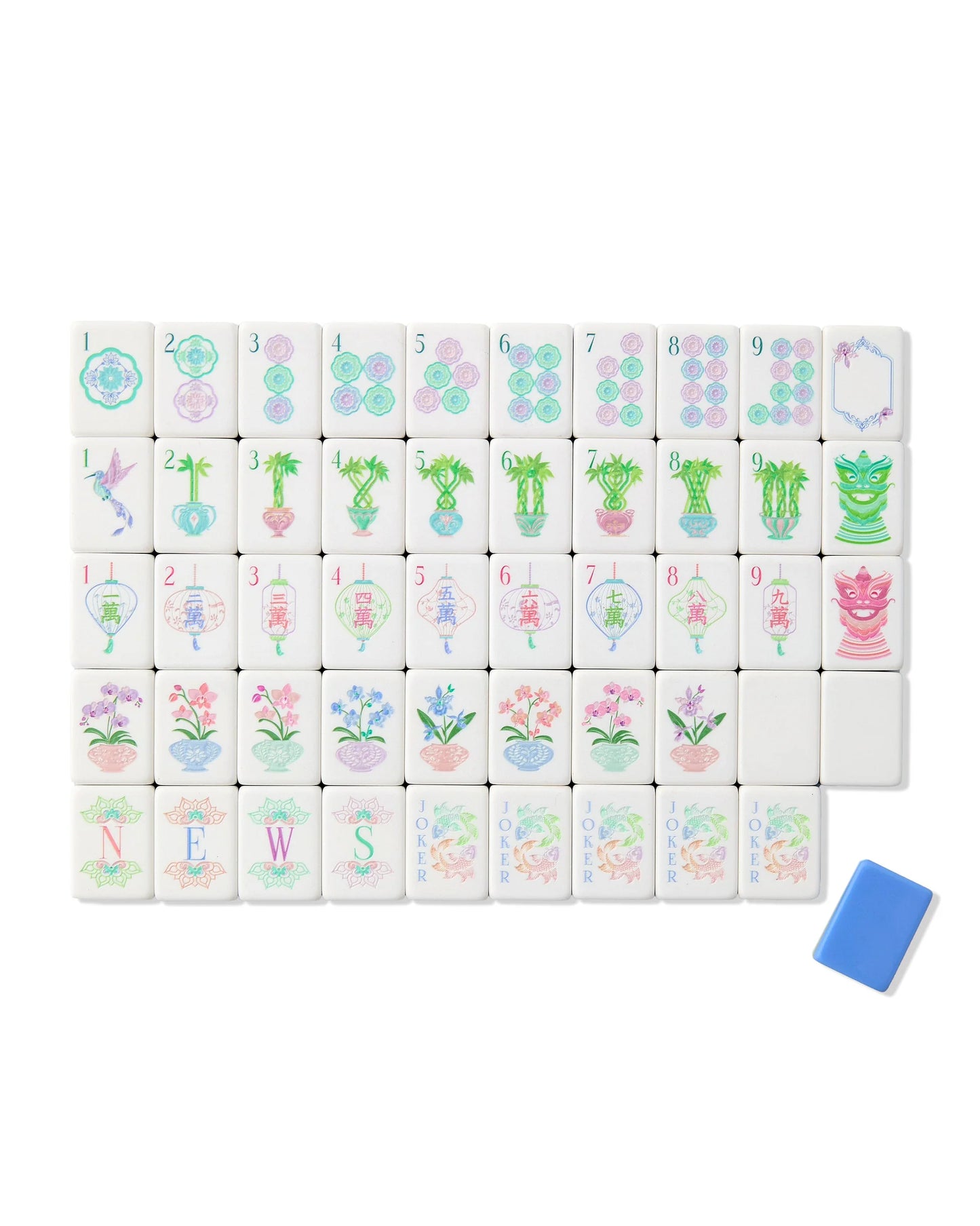Moonlight Mahjong Tile Set