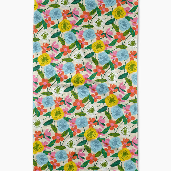 Botanical Pattern Geometry Kitchen Towel