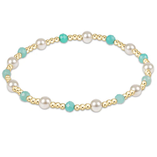 Pearl Sincerity Pattern 4MM Bead Bracelet