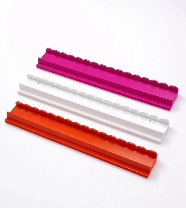20" Scalloped Wooden Mahjong Rack Set