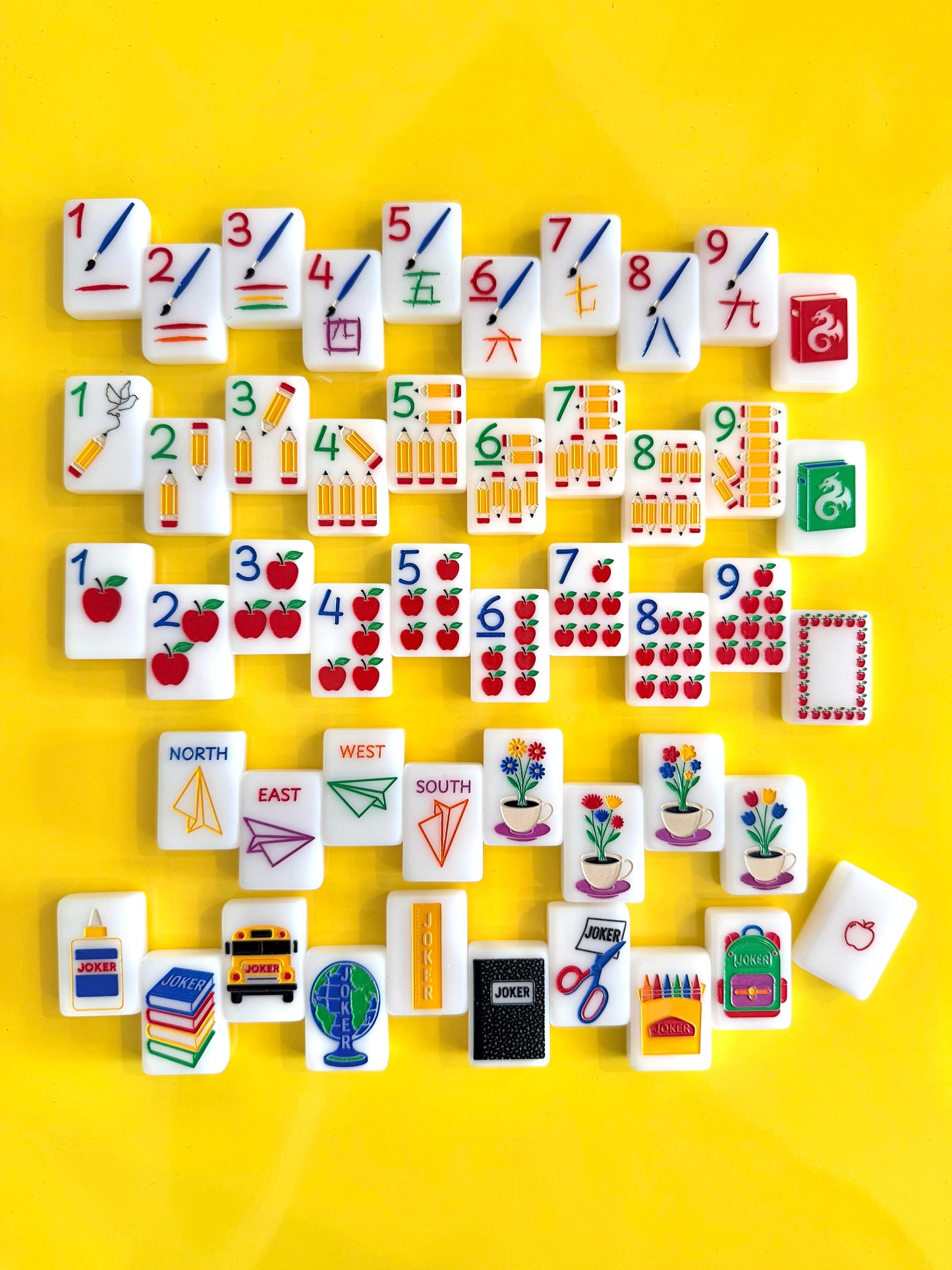 The Teacher Line Mahjong Tile Set