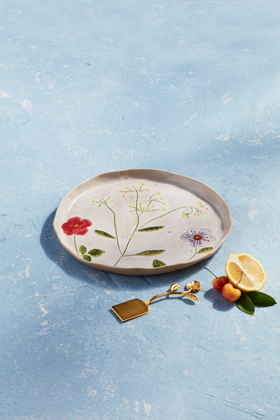 Flower Round Platter